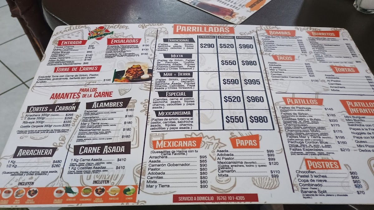 Mexicanisimo Menu - Image 1
